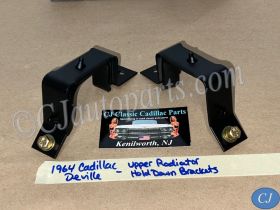 OEM 1961 1962 1963 1964 Cadillac Deville Eldorado Fleetwood UPPER RADIATOR HOLD DOWN MOUNTING BRACKETS WITH RUBBER CUSHION PAD #1475179/#578372